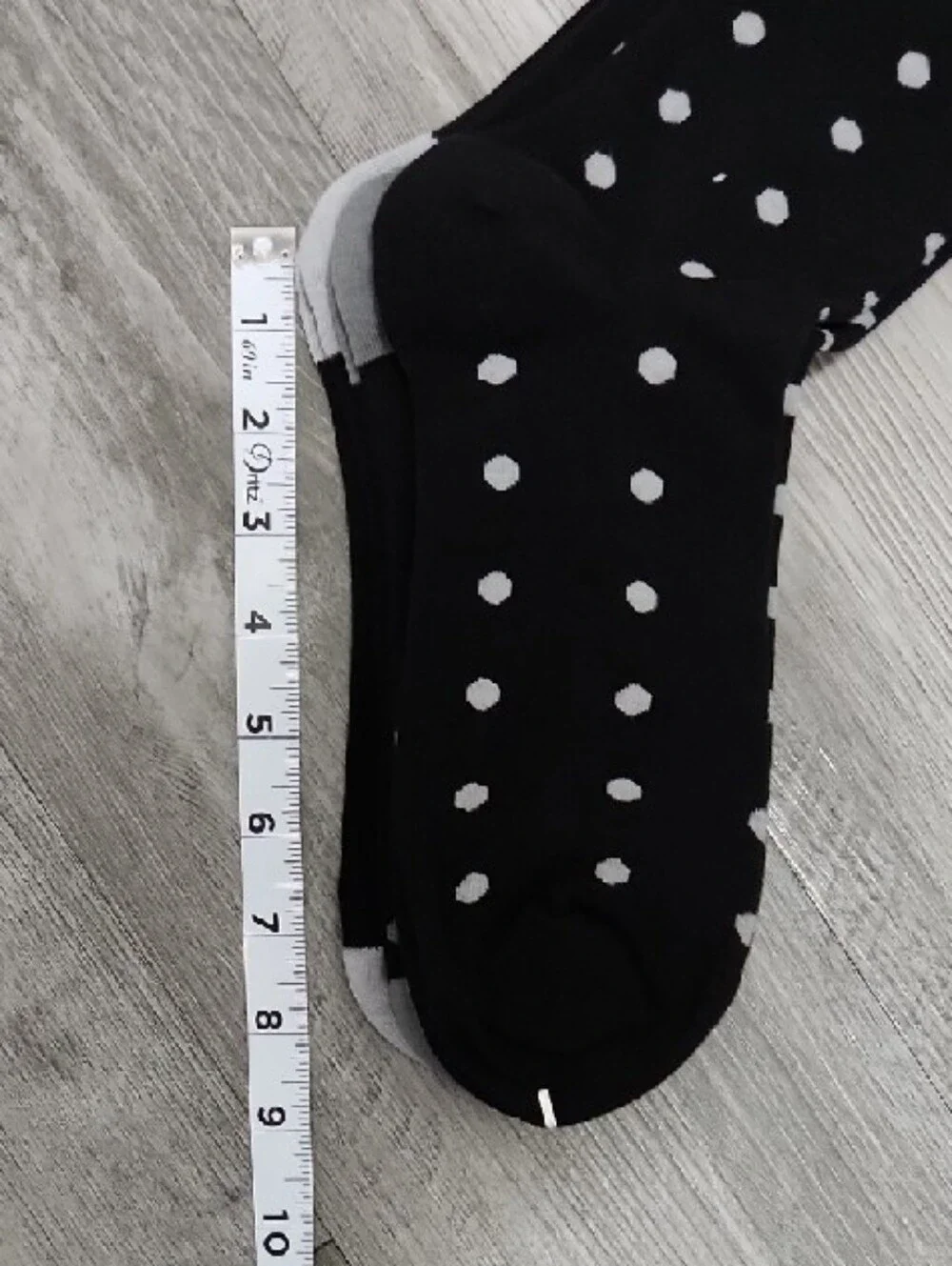Black Polka Dot Trouser Socks - 3 Pack Size 9 / 11 Medium Men Women Kids - Picture 6 of 8